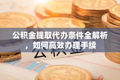 呈贡公积金提取代办条件全解析，如何高效办理手续