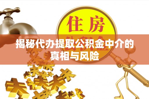 呈贡揭秘代办提取公积金中介的真相与风险