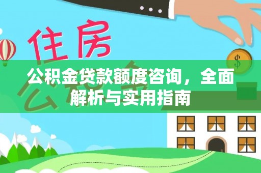 呈贡公积金贷款额度咨询，全面解析与实用指南